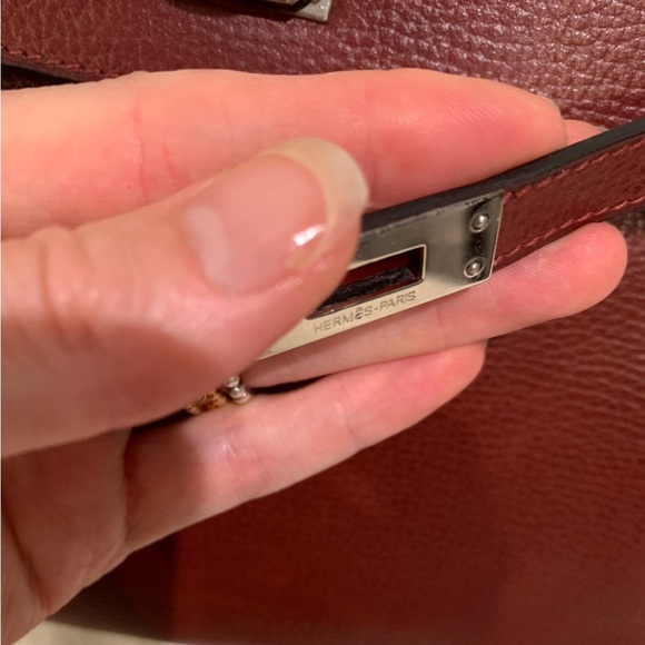 🟥Sold🟥Hermes Kelly 25 in luxe Burgundy color PHW - Picture 8 of 16